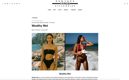 Wealthywet in NYC Style Guide